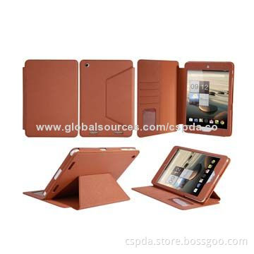 PU Leather Back Standing Book Style Cases for Acer Iconia A1-830 with Business and Bank Card Slots